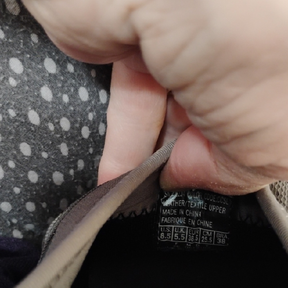 Skechers Taupe and Gray Athletic Shoes - Picture 7 of 7